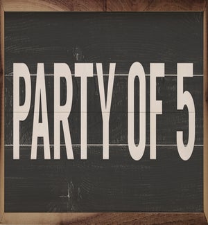 Personalized Party Of Number Black